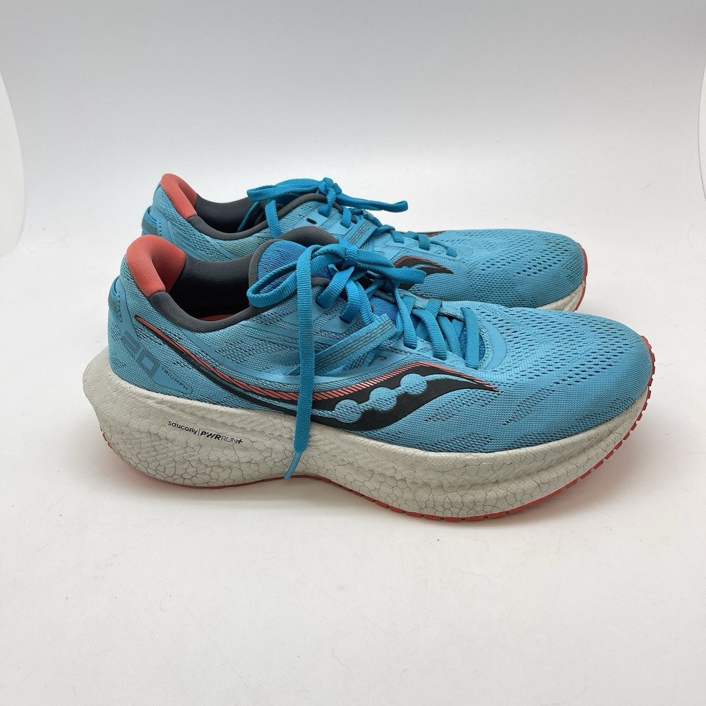 Saucony Sneakers Womens 8.5 Triumph 20 S10759-31 Blue Athletic Running‎ Shoes